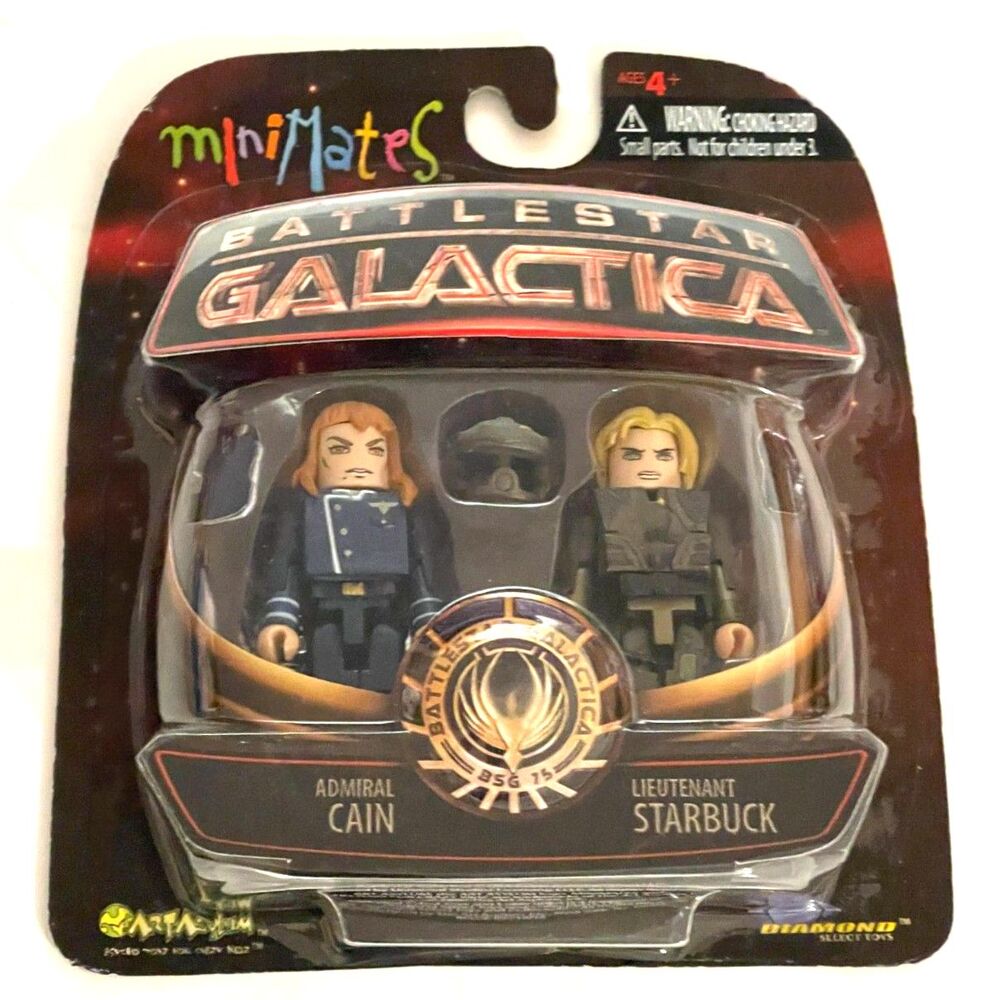Minimates Battlestar Galactica Figures Cain & Starbuck Diamond Select Toys NEW